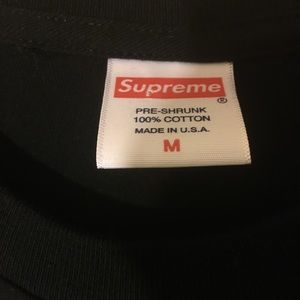 SUPREME “K MART” BLANK T SHIRT- BLACK SZ MEDIUM